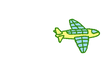 飛行機のイラスト